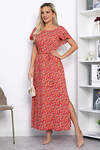 LT Collection Платье 543036 П13829-16М Красно-оранжевый