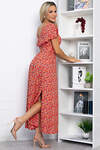 LT Collection Платье 543036 П13829-16М Красно-оранжевый