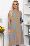 LT Collection Платье 543212 П13857-25М оранжевый/голубой