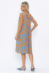 LT Collection Платье 543212 П13857-25М оранжевый/голубой