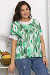 LT Collection Блуза 543221 Б13865-1М зеленый