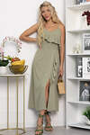 LT Collection Сарафан 543222 П13870-7М оливковый