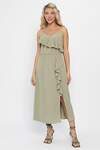 LT Collection Сарафан 543222 П13870-7М оливковый