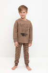 CROCKID Пижама 543695 К 1567 сосновая кора, праздничная клетка