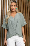 LT Collection Блуза 543701 Б13833-7М зеленый