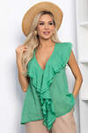 LT Collection Блуза 543709 Б13868-7М зеленый