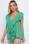 LT Collection Блуза 543709 Б13868-7М зеленый