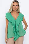 LT Collection Блуза 543709 Б13868-7М зеленый
