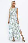 LT Collection Платье 543729 П13922-4М белый/зеленый