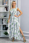 LT Collection Платье 543729 П13922-4М белый/зеленый