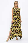 LT Collection Платье 543730 П13924-4М черный/желтый