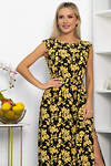 LT Collection Платье 543730 П13924-4М черный/желтый