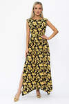 LT Collection Платье 543730 П13924-4М черный/желтый
