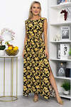 LT Collection Платье 543730 П13924-4М черный/желтый