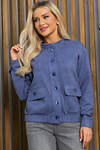 LT Collection Бомбер 544769 Б13358-2М джинсовый (оттенок синего)