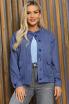 LT Collection Бомбер 544769 Б13358-2М джинсовый (оттенок синего)