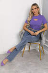 LT Collection Футболка 544770 Б13671-50М фиолетовый