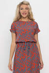 LT Collection Платье 544787 П13881-12М Серо-оранжевый