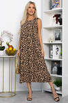 LT Collection Платье 544789 П13877-9М бежево-черный/леопард