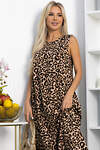 LT Collection Платье 544789 П13877-9М бежево-черный/леопард