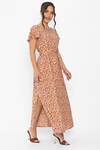 LT Collection Платье 544791 П13882-16М бежевый/мультиколор