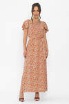LT Collection Платье 544791 П13882-16М бежевый/мультиколор