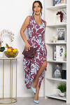 LT Collection Платье 544800 П13914-25М бордово-голубой