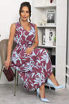 LT Collection Платье 544800 П13914-25М бордово-голубой