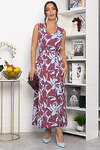 LT Collection Платье 544800 П13914-25М бордово-голубой