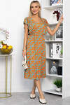LT Collection Платье 544801 П13933-35М Оливково-оранжевый