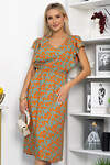 LT Collection Платье 544801 П13933-35М Оливково-оранжевый