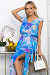 LT Collection Платье 544805 П13926-4М голубой