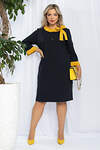 LT Collection Платье 545348 П13233-24М черный/желтый