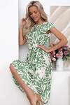 LT Collection Платье 545350 П13873-45М зеленый/молочный