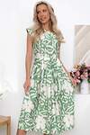 LT Collection Платье 545350 П13873-45М зеленый/молочный