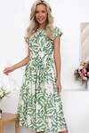 LT Collection Платье 545350 П13873-45М зеленый/молочный