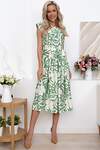 LT Collection Платье 545350 П13873-45М зеленый/молочный