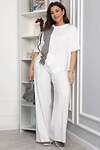 LT Collection Блуза 546035 Б13938-1М белый/серый