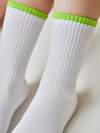 CONTE-KIDS Носки 546358 ACTIVE 20С-167СП белый-салатовый