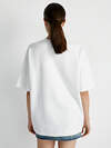 Omsa Футболка 546383 OmD 14503ST Футболка женская OVERSIZE (футер), CO+EL Bianco Perla (Белый)