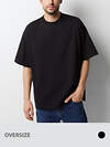 Omsa Футболка 546384 OmU 14501ST Футболка мужская OVERSIZE (кулирка), CO Nero (Черный)