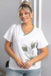 LT Collection Блуза 546419 Б13976-20М белый