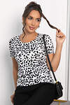 LT Collection Блуза 546431 Б13986-19М черно-белый