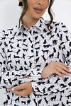 LT Collection Рубашка 548557 Б13844-16М черно-белый
