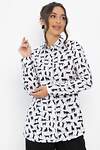 LT Collection Рубашка 548557 Б13844-16М черно-белый