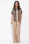 LT Collection Блуза 548560 Б14031-16М коричневый