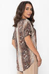 LT Collection Блуза 548560 Б14031-16М коричневый