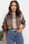 LT Collection Блуза 548560 Б14031-16М коричневый