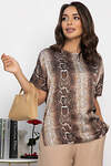 LT Collection Блуза 548560 Б14031-16М коричневый
