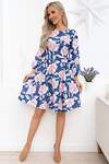 LT Collection Платье 549212 П13790-45М синий/розовый